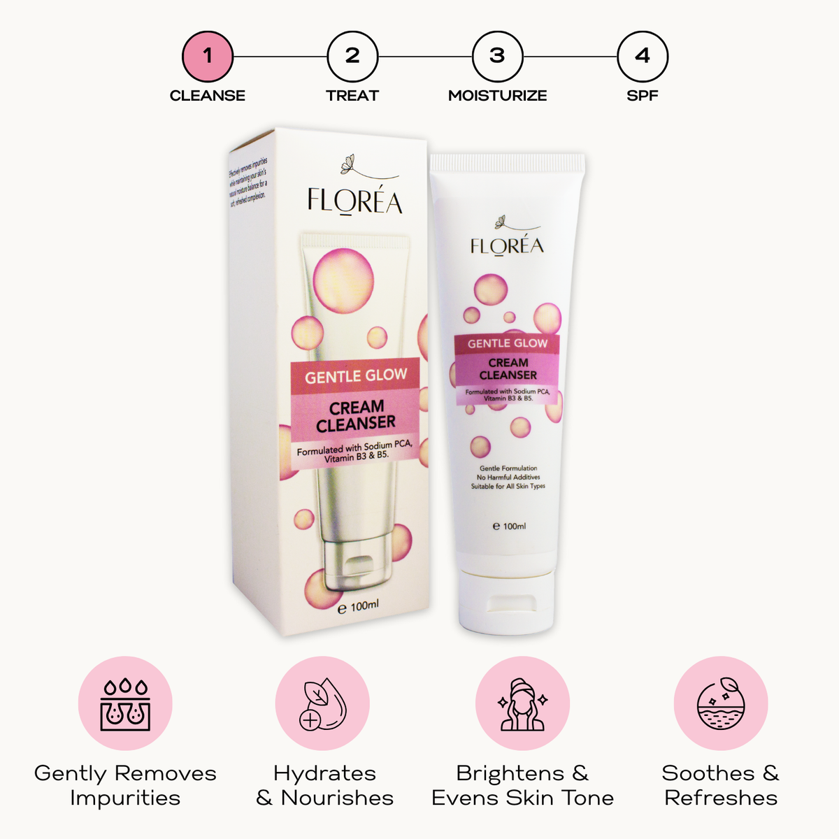 Gentle glow cream cleanser 100ml